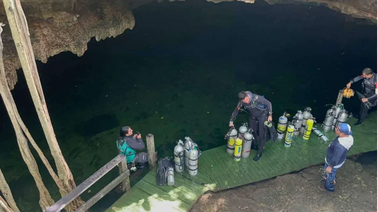 Hallaron muerto al buzo argentino que había desaparecido en un cenote