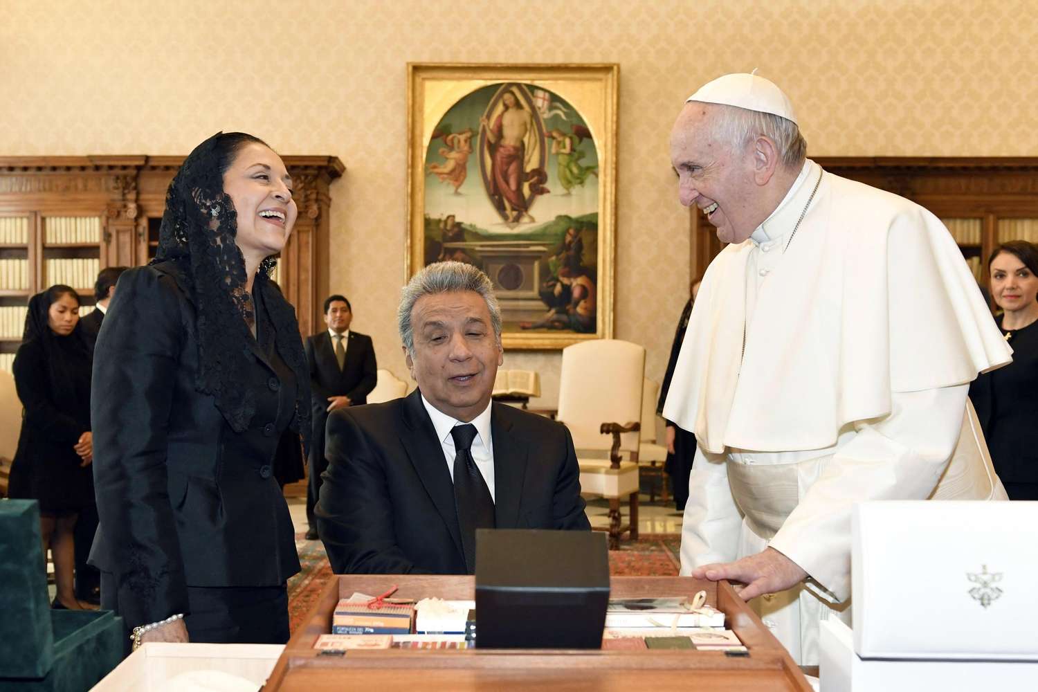El Papa Francisco recibió al presidente ecuatoriano Lenin Moreno
