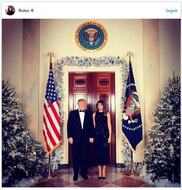 Primera postal navideña de Donald y Melania Trump