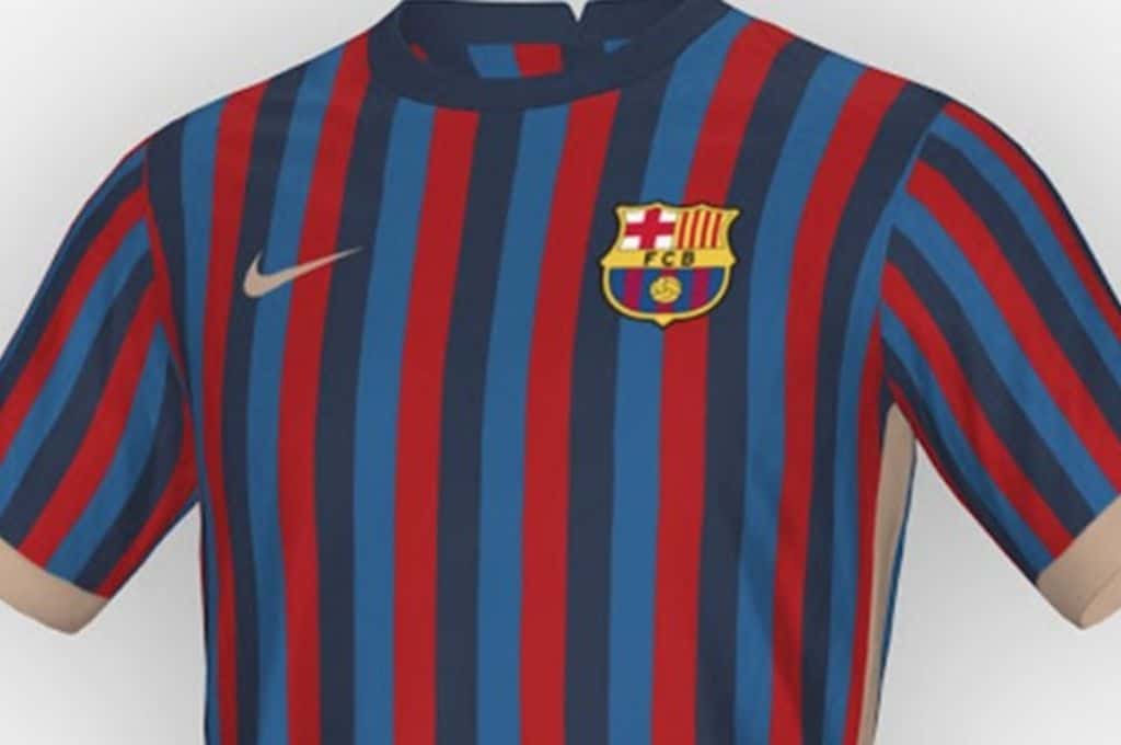 Así sería la camiseta del Barcelona en la temporada 2022/2023