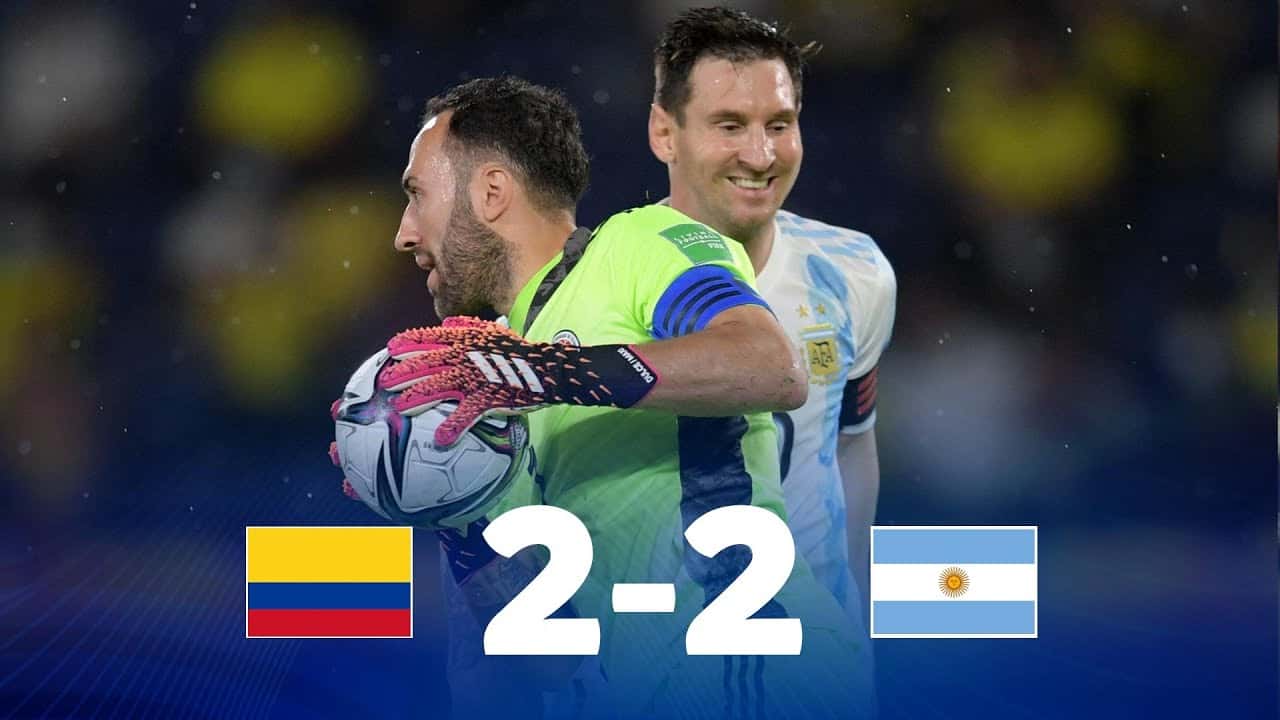 Colombia se lo igualó a Argentina sobre el final