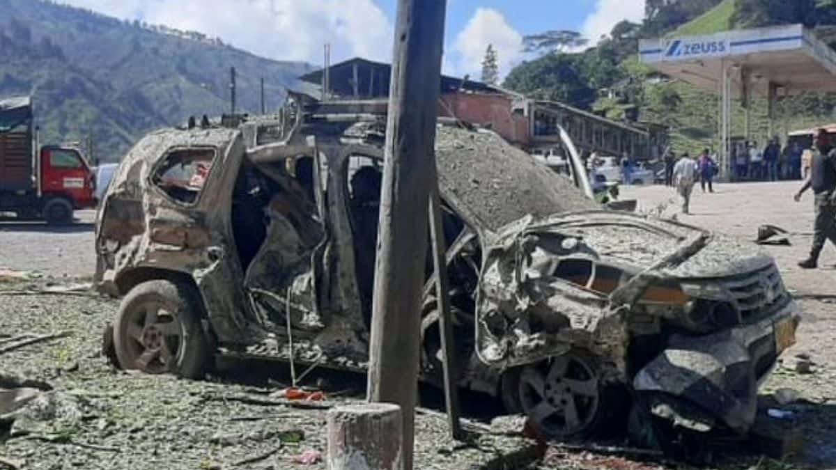 Atentado narco con explosivos en Colombia: dos muertos y varios heridos