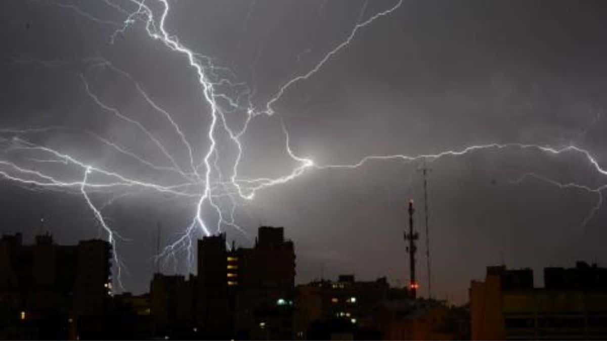 Rige un alerta naranja por tormentas en Santa Fe y Rosario