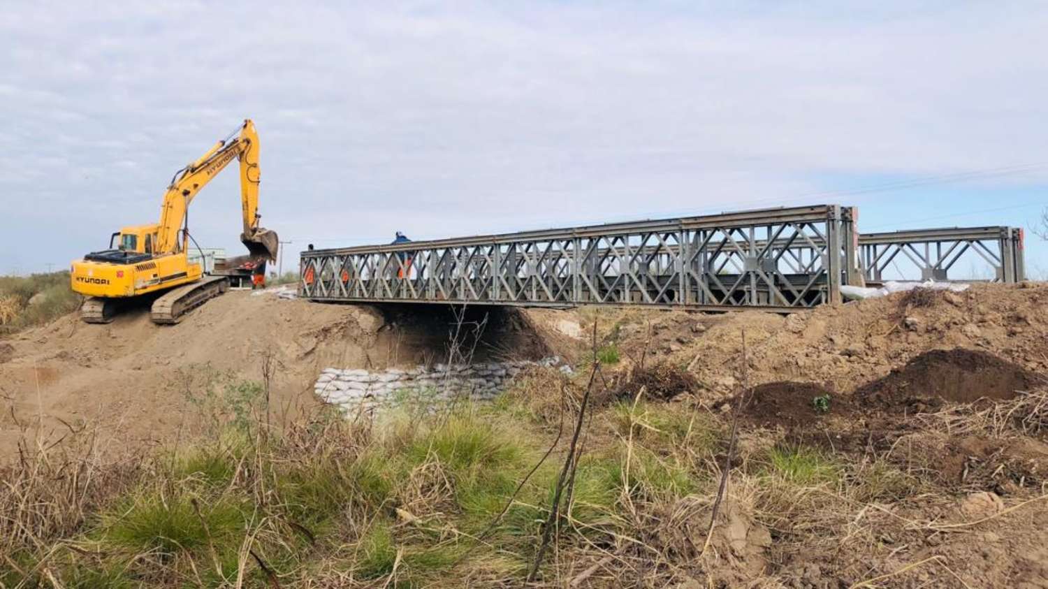 Vialidad Provincial colocó un Puente Bailey en la Ruta 10