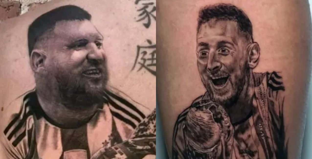 Argentina campeón: los tatuajes de los hinchas que salieron muy mal y se volvieron virales