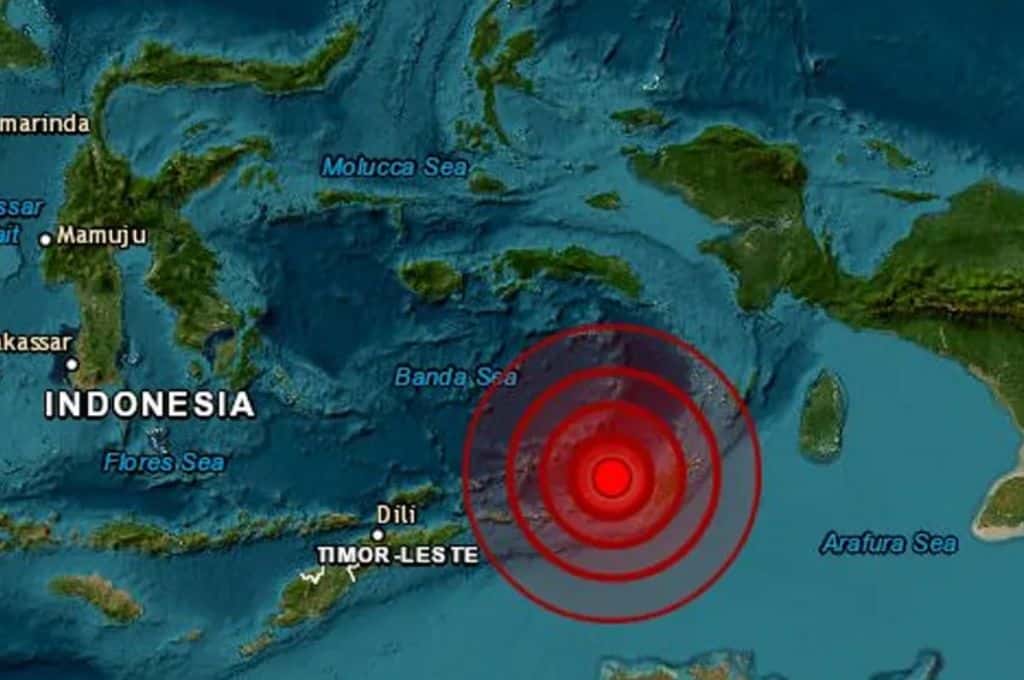 Terremoto de magnitud 7,6 sacudió las costas de Indonesia y Timor Oriental