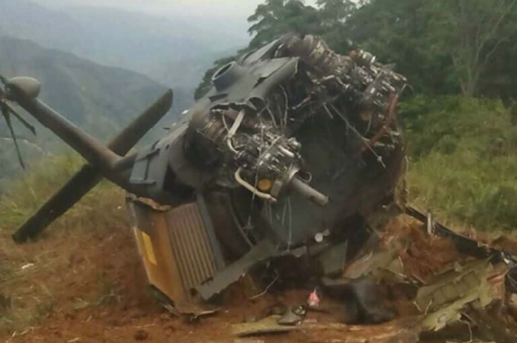 Tragedia en Colombia: un helicóptero del Ejército cayó y murieron cuatro militares