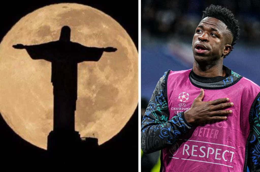 Emotivo gesto: el Cristo Redentor de Río de Janeiro se quedó a oscuras en solidaridad con el futbolista Vinicius Junior