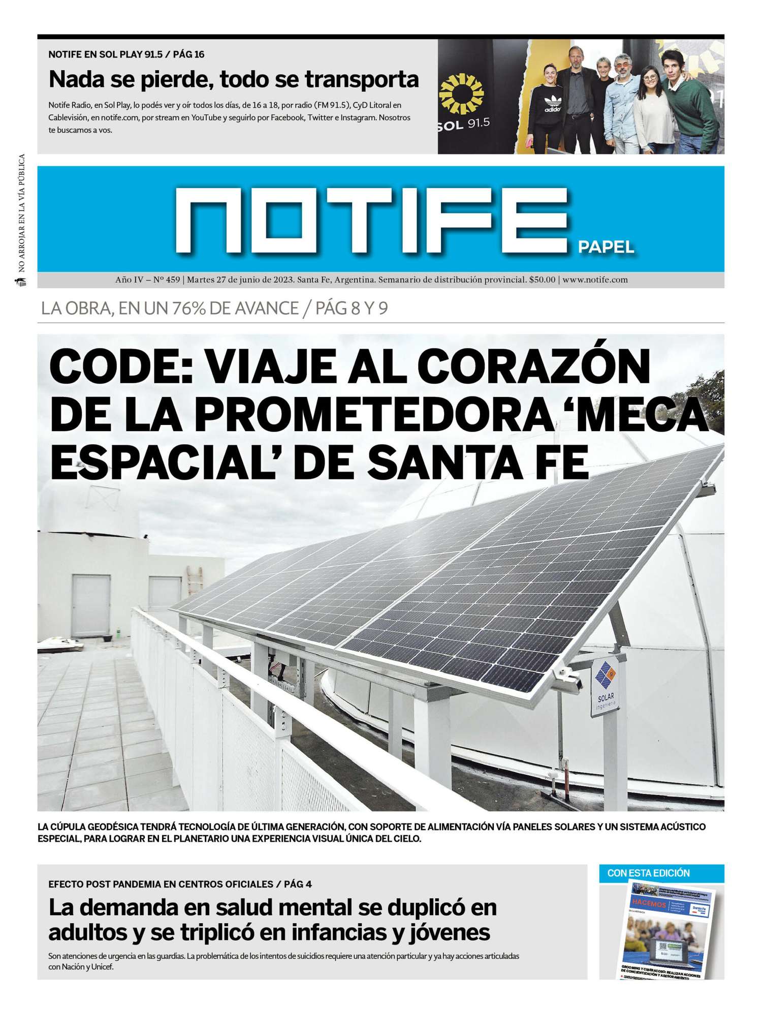 Semanario Notife: Edición N° 458
