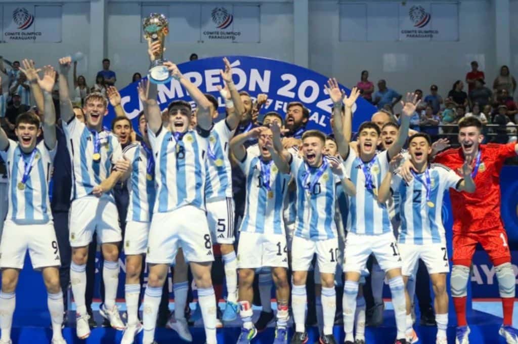 Sudamericano Sub-17 de Futsal: Argentina le ganó a Brasil y se consagró campeón