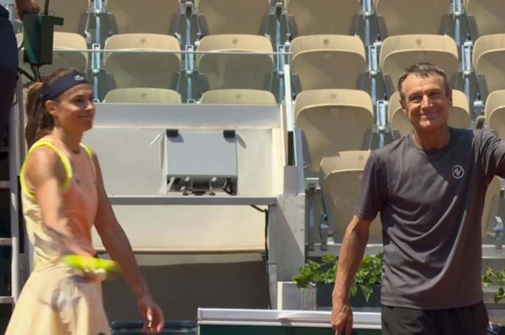 Roland Garros: Gabriela Sabatini y Wilander le ganaron a Gisela Dulko y Medvedev
