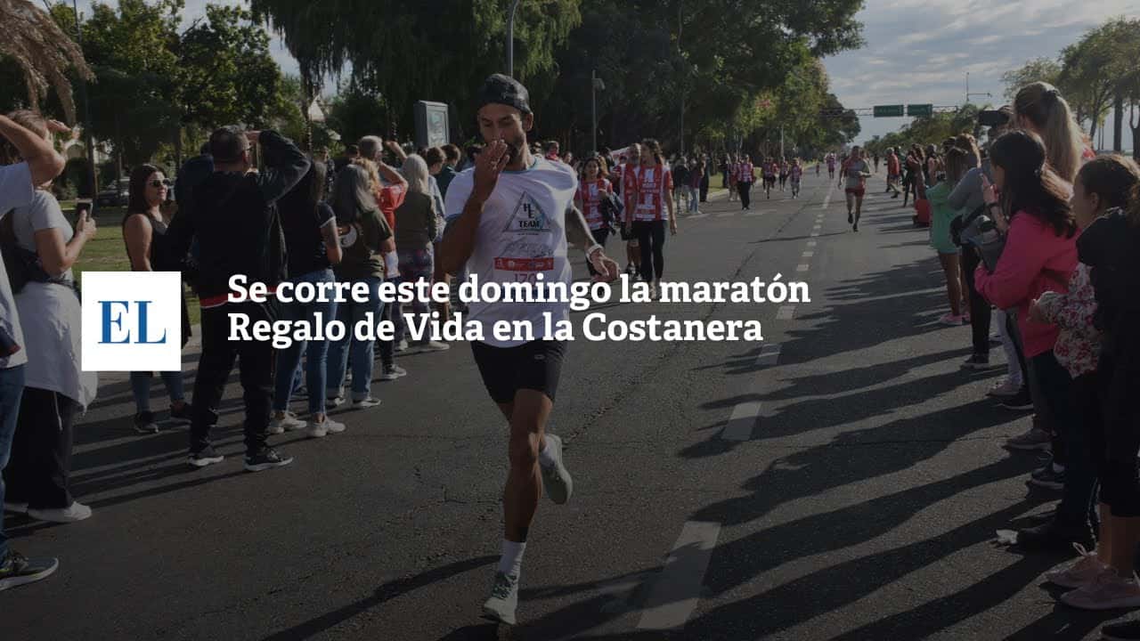 Se corre este domingo la “Maratón Regalo de vida” en la costanera santafesina