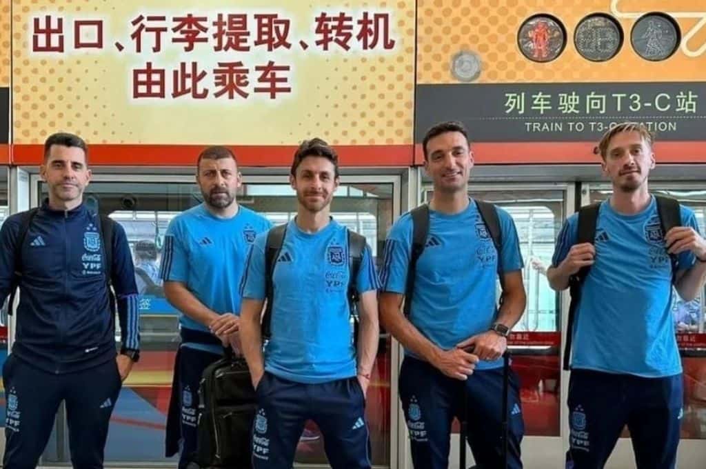 Amistosos de la Selección Argentina: Lionel Scaloni y su cuerpo técnico llegaron a China