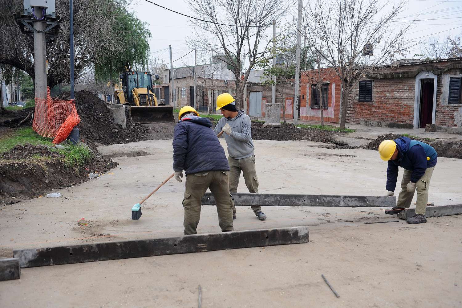 Santa Fe: avanzan las obras de pavimentación y desagües en barrio San José