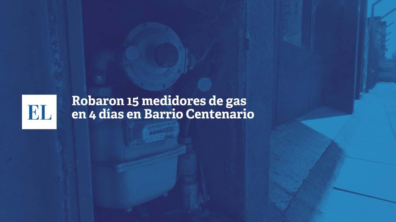 Robaron 15 medidores de gas en 4 días en barrio Centenario