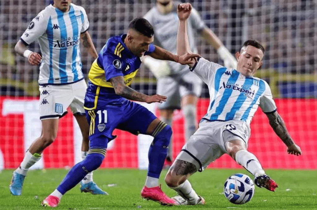 Boca y Racing empataron sin goles en la ida por los cuartos de final de la Libertadores