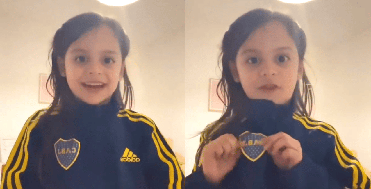 La hija de Pol Fernández grabó un tierno video dándole la bienvenida a Edinson Cavani