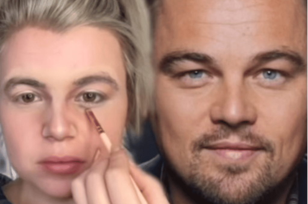 Video viral: una maquilladora transformó su rostro en el de Leonardo DiCaprio y el resultado impactó a todos