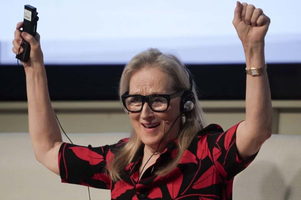 Meryl Streep bailó al ritmo de las gaitas en España y se volvió viral