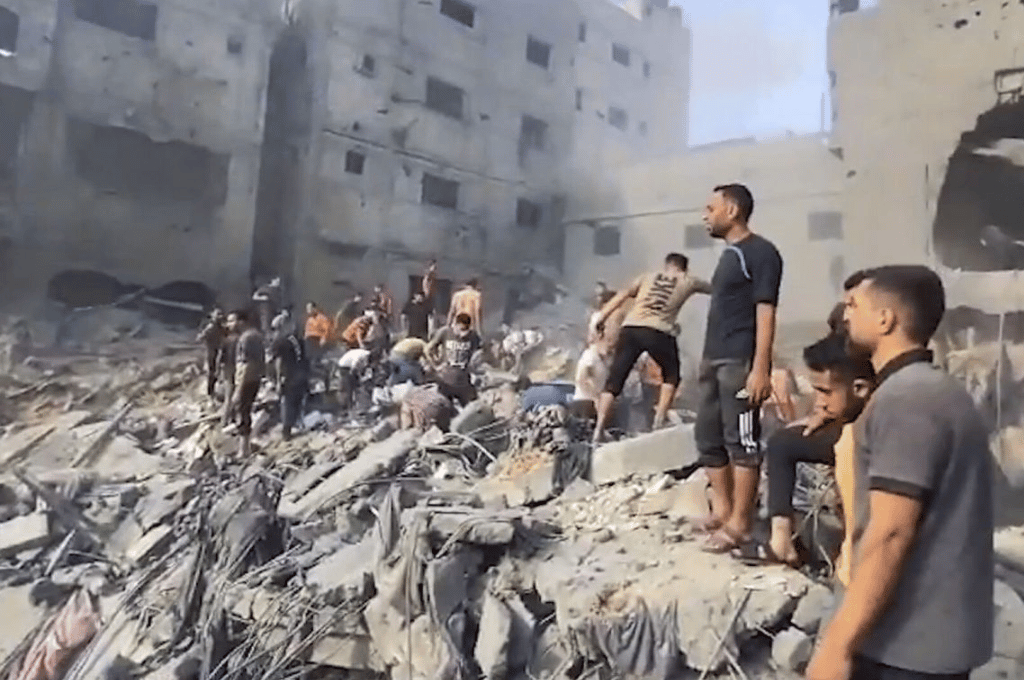 Israel bombardeó por segunda vez el campo de refugiados en Gaza