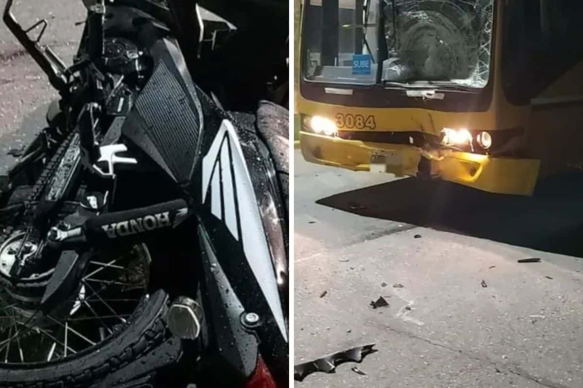 Dos muertos en Fray Luis Beltrán al chocar una moto con un colectivo