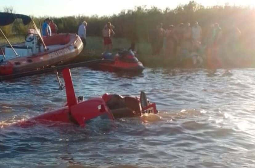 Habló uno de los sobrevivientes del helicóptero que cayó al río Paraná: “Fueron segundos”
