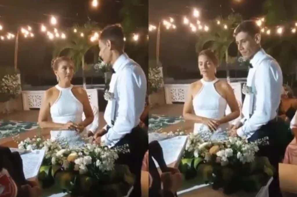 Video viral: frente al altar, la novia le dijo que "no" se quería casar