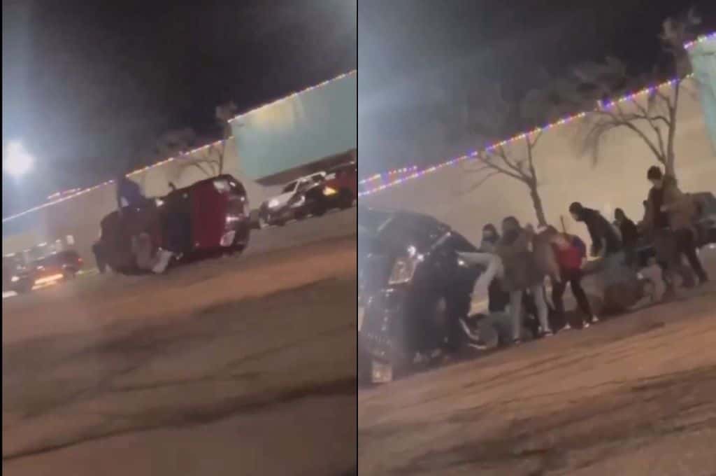EEUU: una camioneta volcó y pasó por encima a los pasajeros en un centro comercial