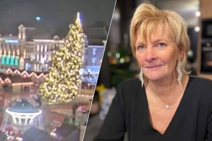 Tragedia en Bélgica: una mujer murió aplastada por un árbol de Navidad gigante