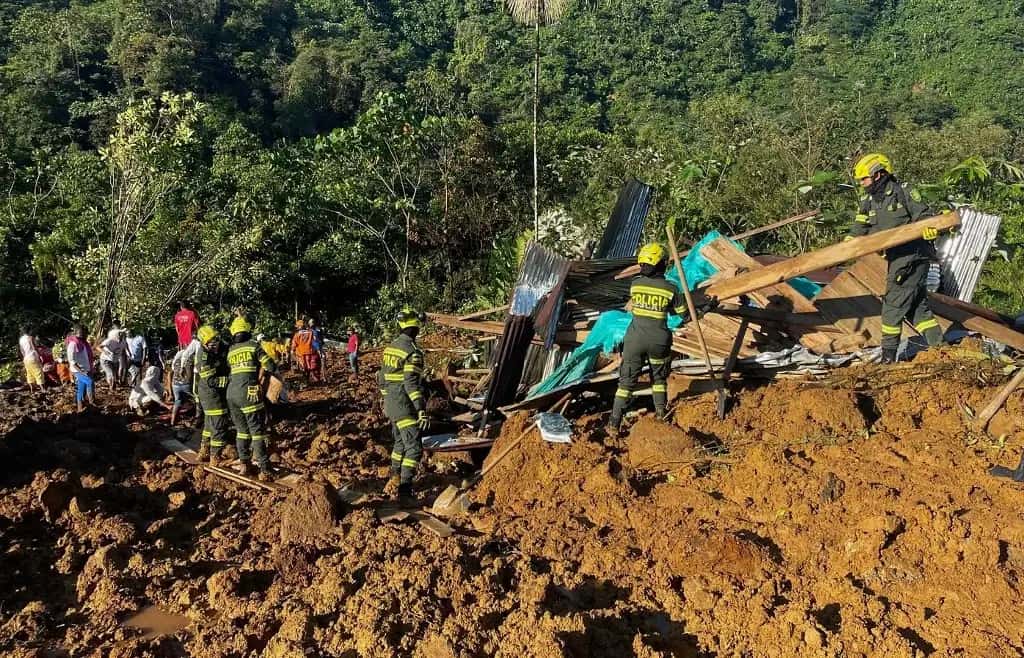 Un alud en Colombia dejó 33 muertos y varios desaparecidos