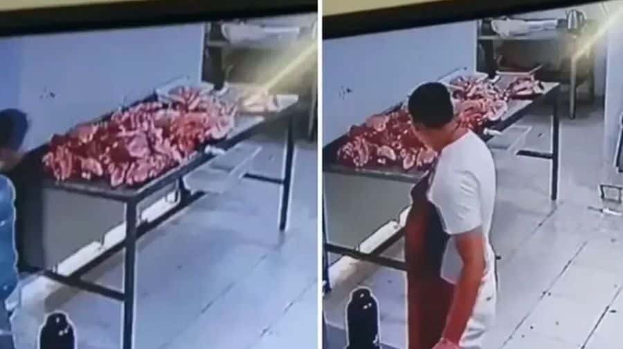 Aseguran que hay un “fantasma” en una carnicería de Chaco: el estremecedor video