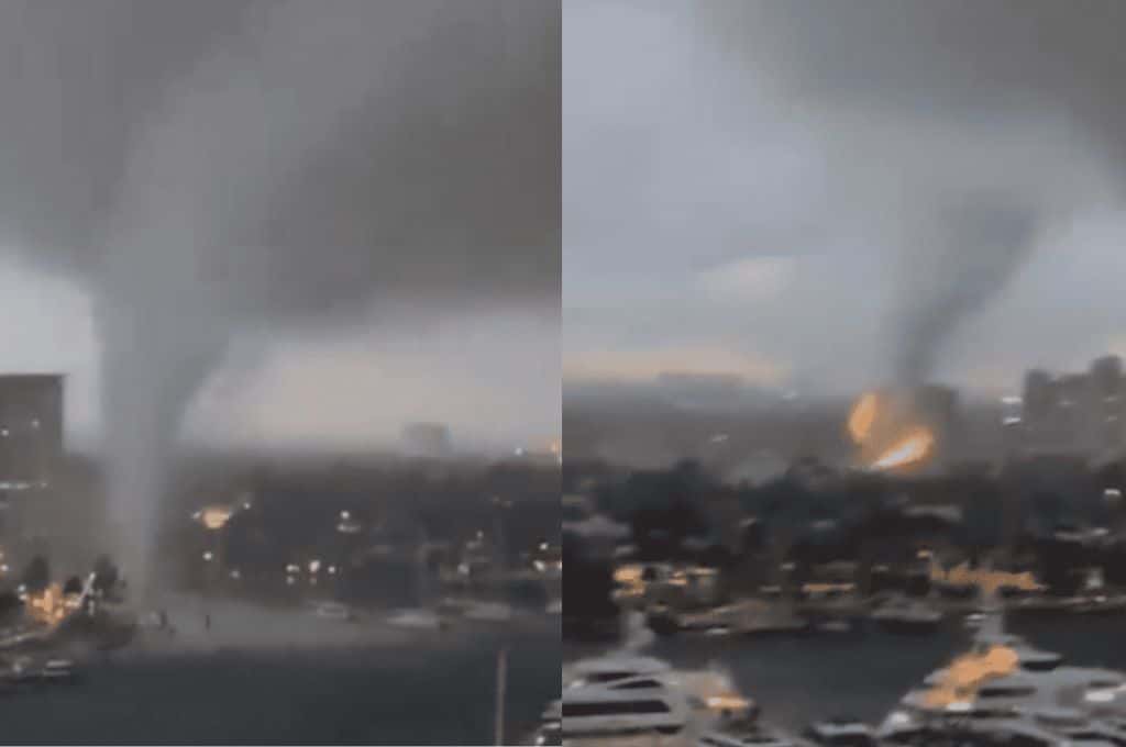 Impresionante: un tornado tocó tierra en Fort Lauderdale, Florida, y dejó importantes destrozos