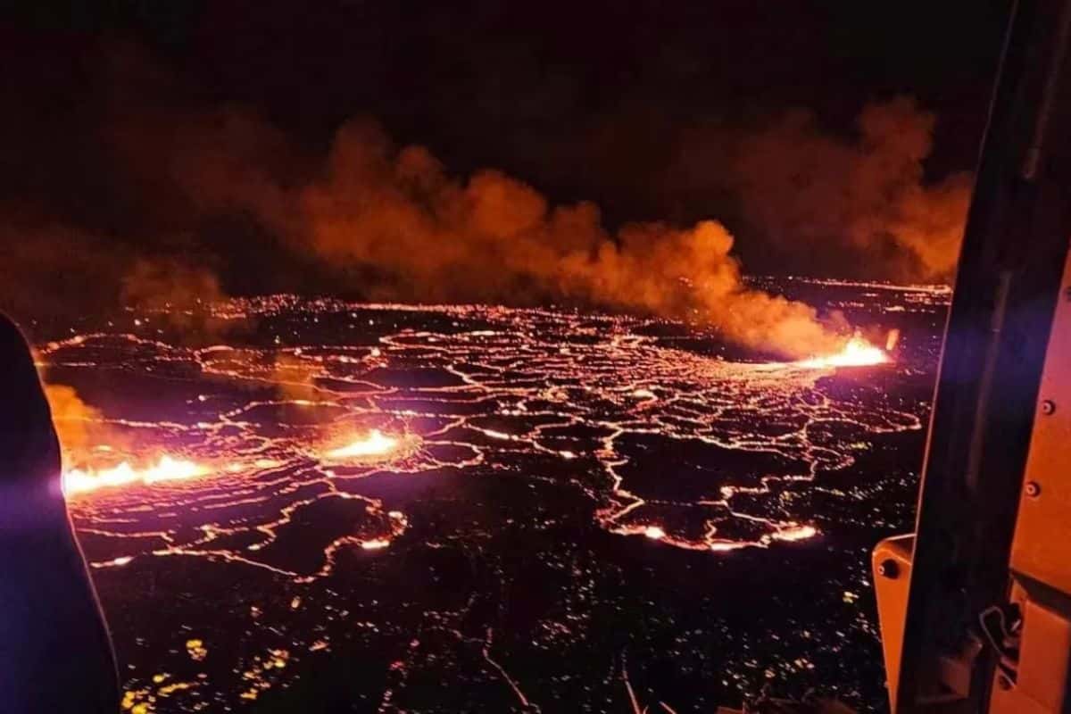 Islandia: evacuaron un pueblo de 4.000 personas tras la erupción de un volcán