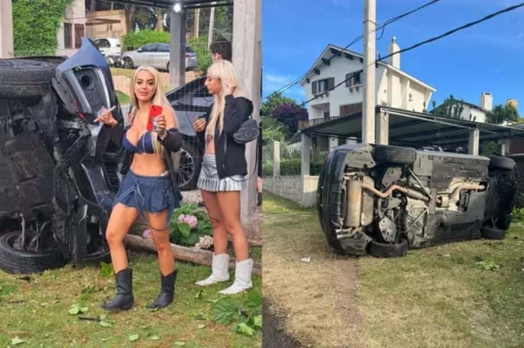 “Nunca se suban con un loco al auto”: el mensaje de la modelo hot Anto Pane tras sufrir un accidente en Punta del Este
