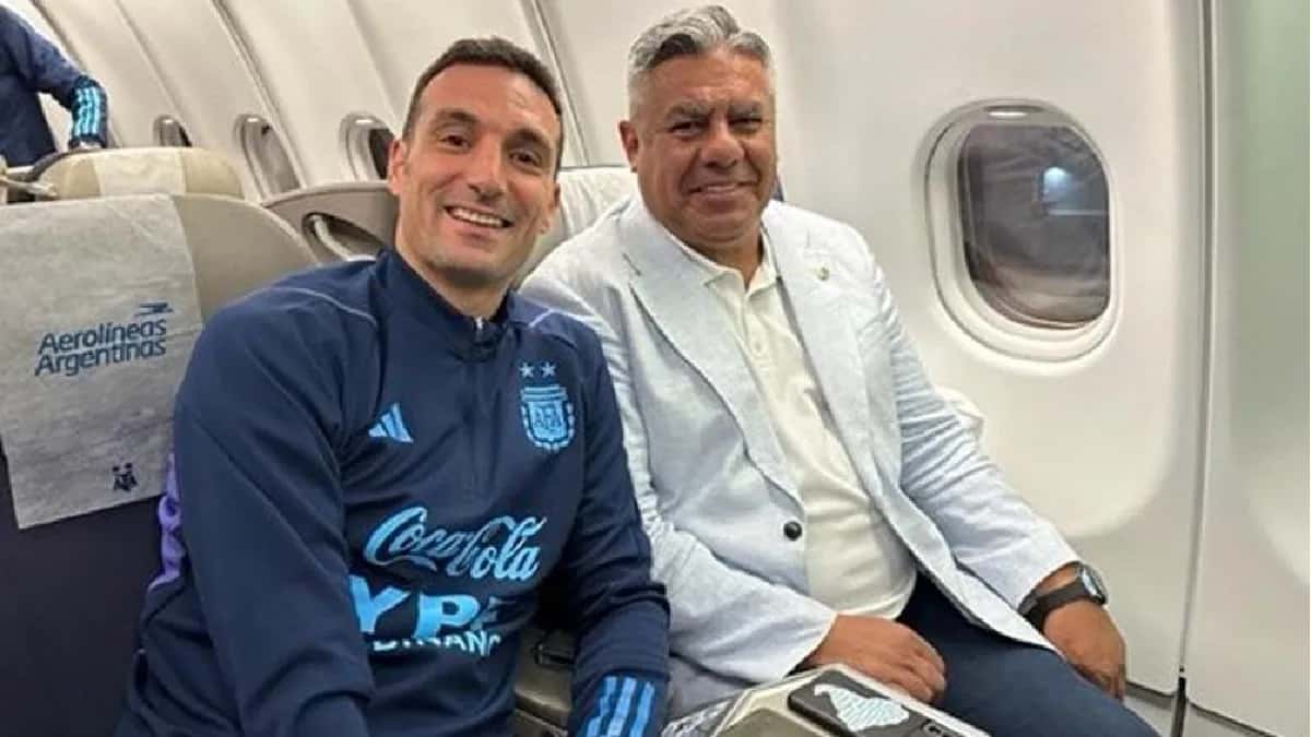 Con una foto juntos, Lionel Scaloni y Claudio Tapia confirmaron la continuidad del DT en la Selección Argentina