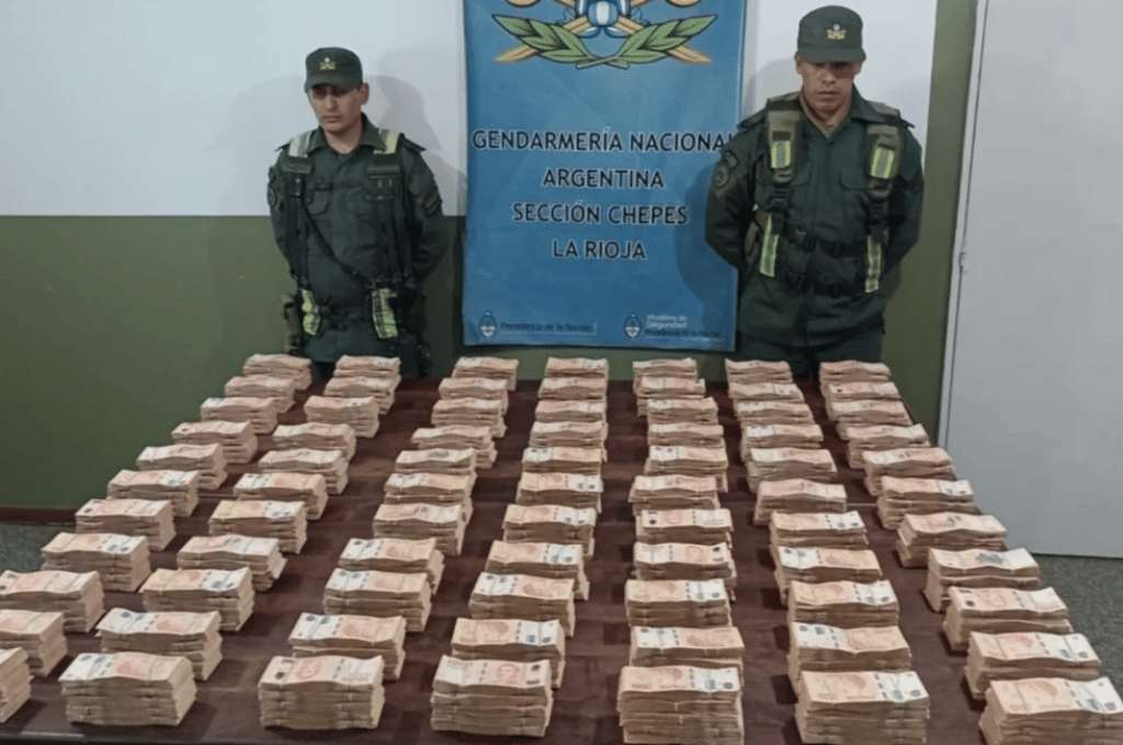 Operativo de gendarmería: incautan más de 38 millones de pesos en ruta hacia Mendoza