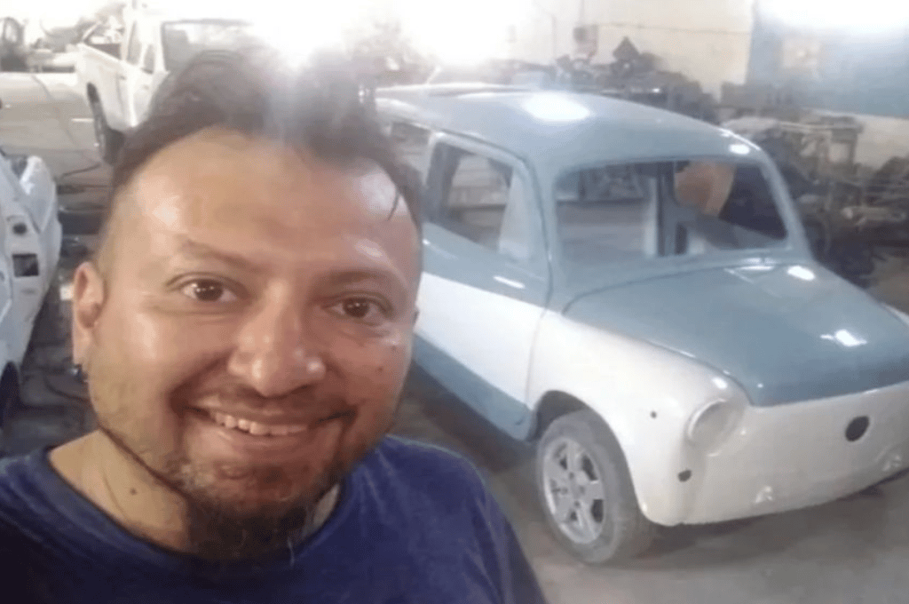 Viral: convirtió su Fiat 600 en una limusina