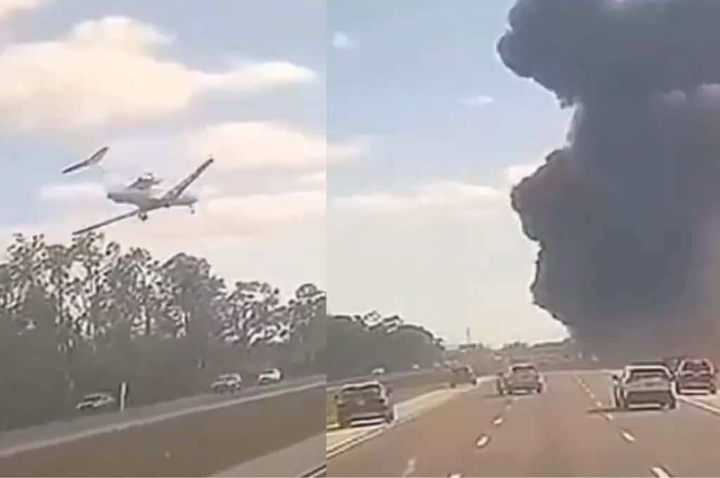 Video: imágenes del momento en que se estrella el avión en el que mueren dos personas en Florida