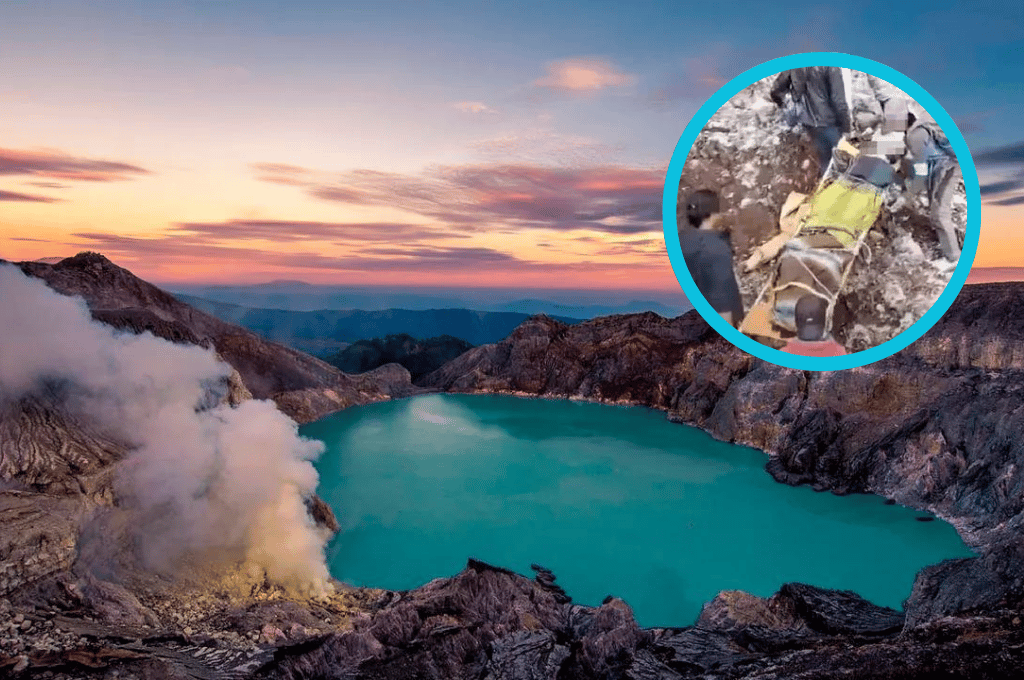 Una turista murió al caer a un volcán activo luego de intentar sacarse una selfie