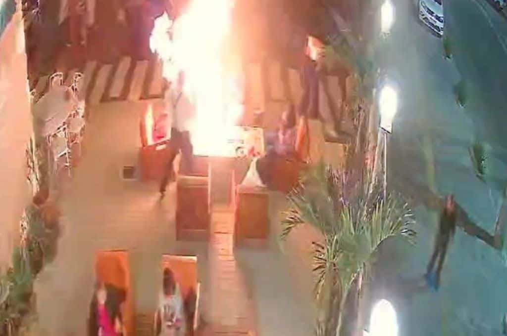 Brasil: comían en un restaurante, explotó el centro de mesa y tres personas resultaron heridas