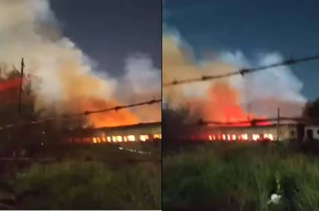 imagen Incendio en Gerli: prendieron fuego varios vagones en un depósito de trenes