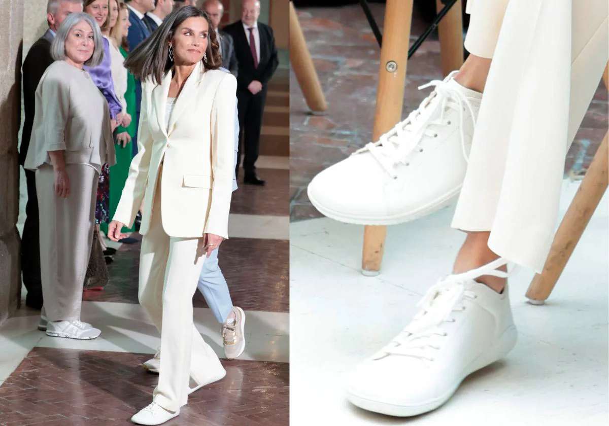 De los zapatos con taco a las zapatillas deportivas: las "barefoot" de la reina Letizia que marcan tendencia