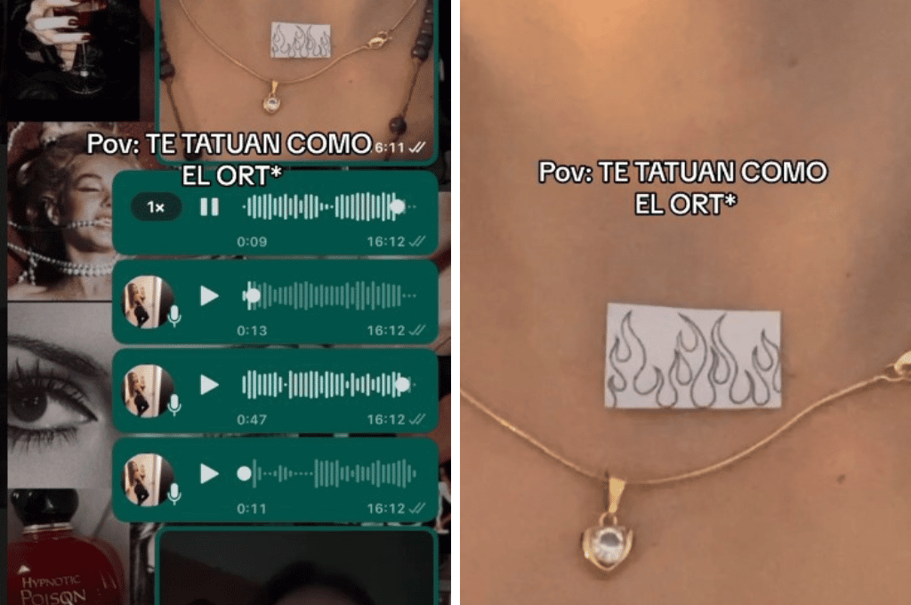 Una joven se volvió viral por el desastroso resultado de su tatuaje en el cuello