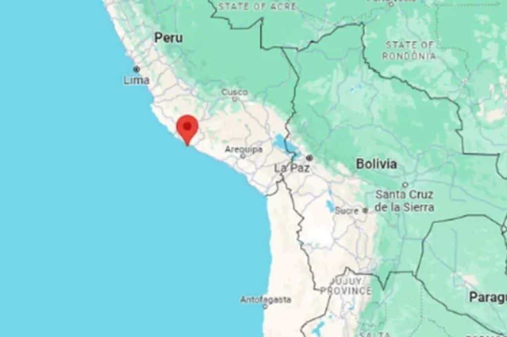 Fuerte sismo en la costa de Perú