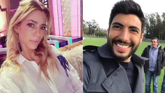 Nicole Neumann y Facundo Moyano fueron a ver el partido de la Selección