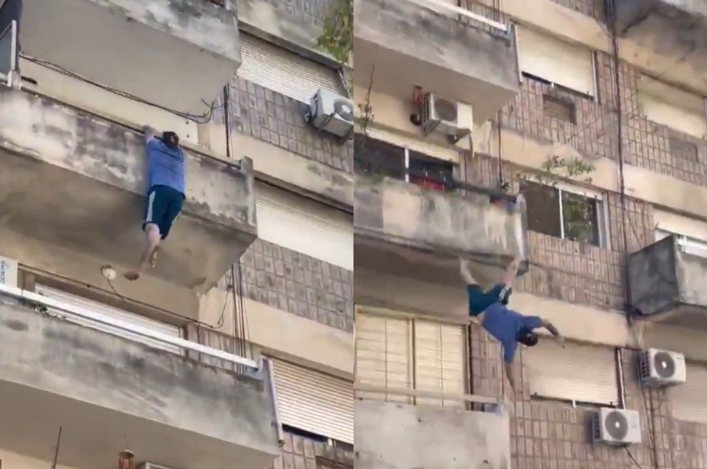 Rosario: un hombre pelea por su vida tras caer desde el cuarto piso de un edificio
