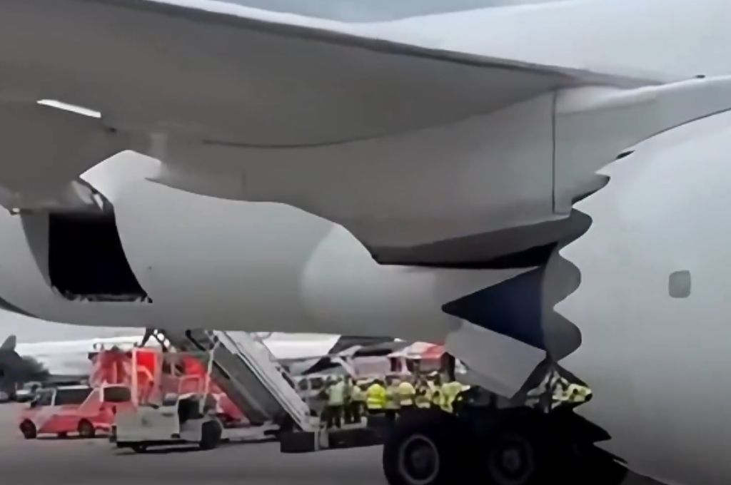 Colapsó la trompa de un avión justo antes de despegar en Frankfurt