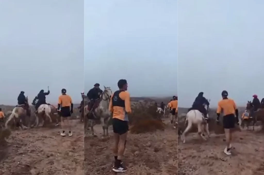 Río Negro: un grupo de jinetes atacó con rebenques a corredores durante una competencia