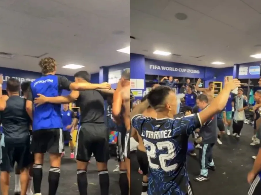 Pase a la final del Mundial 2026: el emocionante festejo en el vestuario de los jugadores de la Selección Argentina